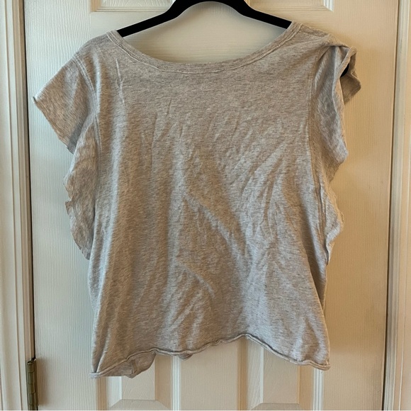 Aerie cropped flutter sleeve top - Picture 3 of 4
